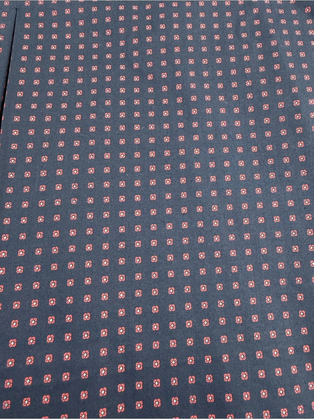 Tory Burch Pleated Mini Skirt Size 10 Navy Red Geometric Print Preppy